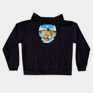 Exotic Elegance: Pineapple Grove Kids Hoodie